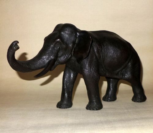 19th Cent Japanese Bronze Elephant