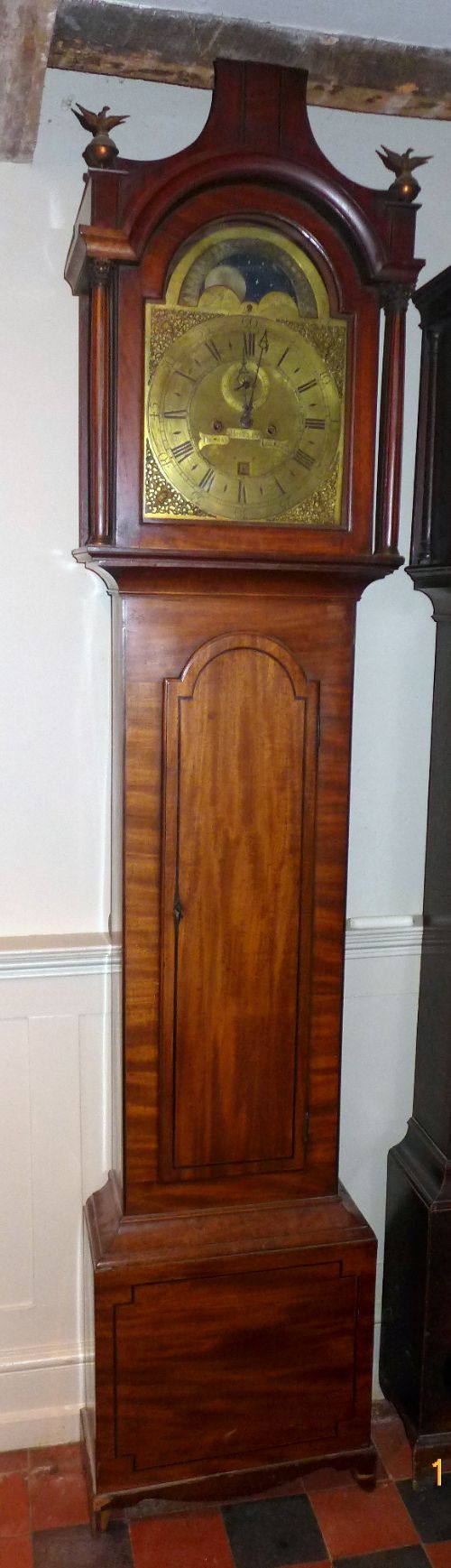 18th Cent Longcase Clock with Moon Dial