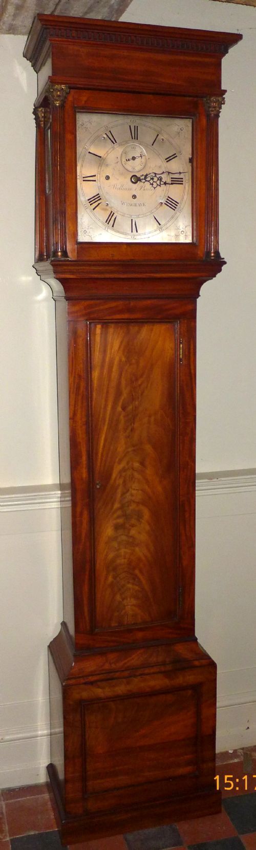 Georgian Mahogany 3 Train Musical Longcase Clock
