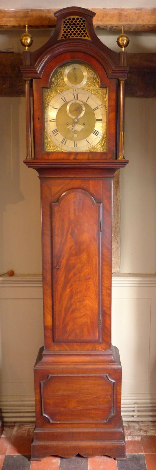 Good 18th Cent Mahogany Long Case Clock