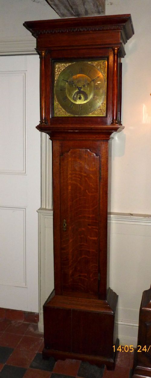 18th Cent Oak 30hr Longcase Clock