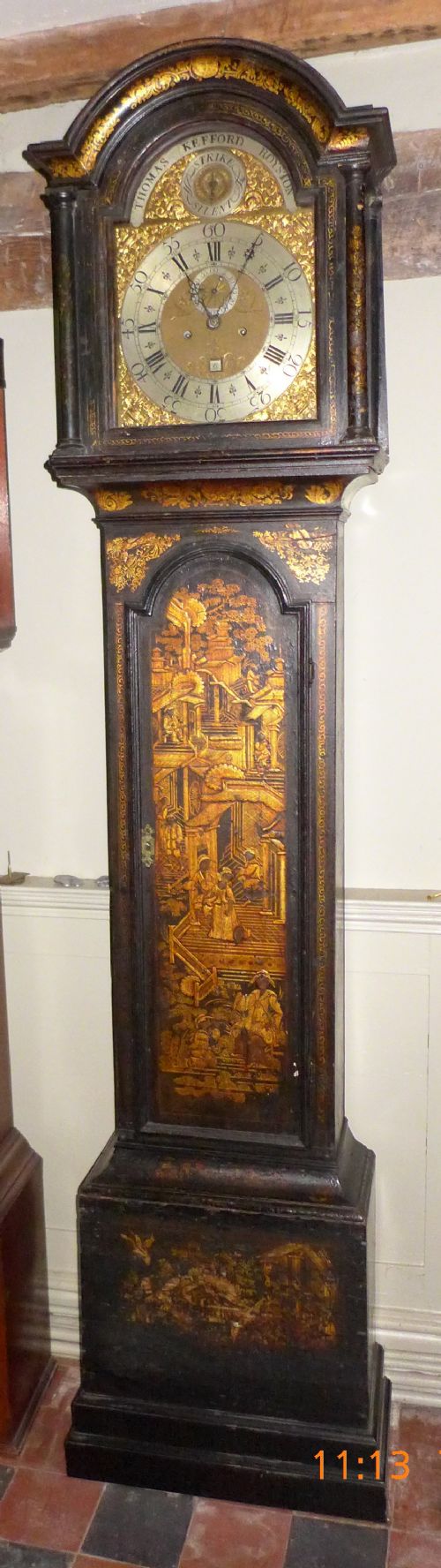 18th Cent Lacquer Longcase Clock
