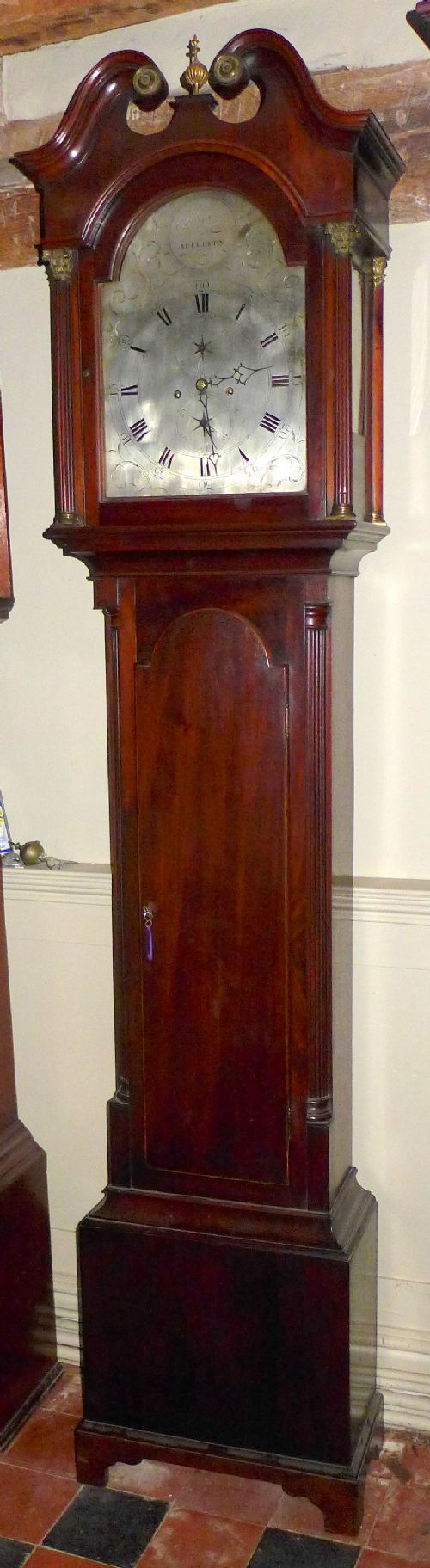 18th Cent Scottish Mahogany Longcase Clock