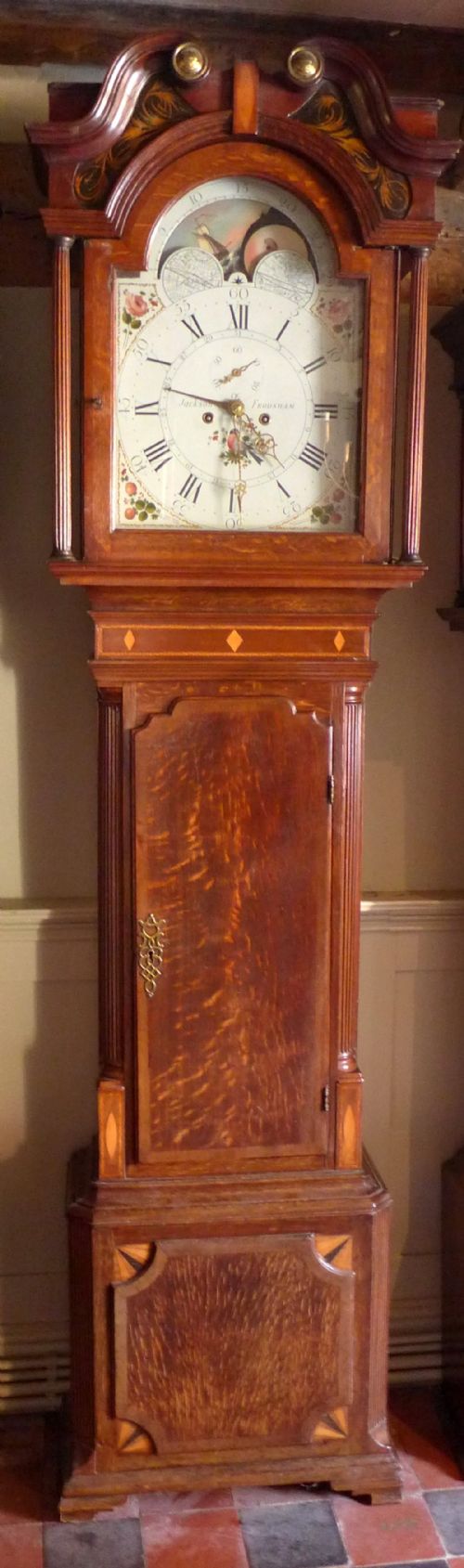 
Late 18th Cent Moon Dial Longcase Clock