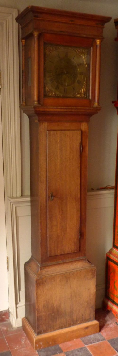 18th Cent Oak Longcase Clock