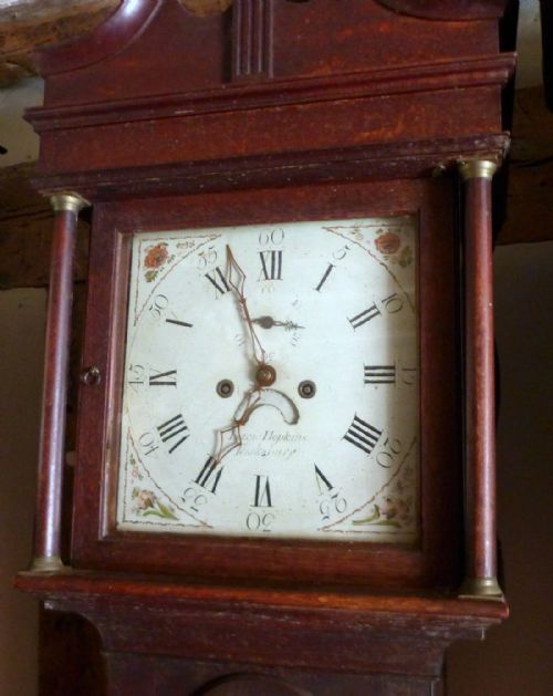 fig 1. Late 18th Cent 30hr Oak Longcase Clock