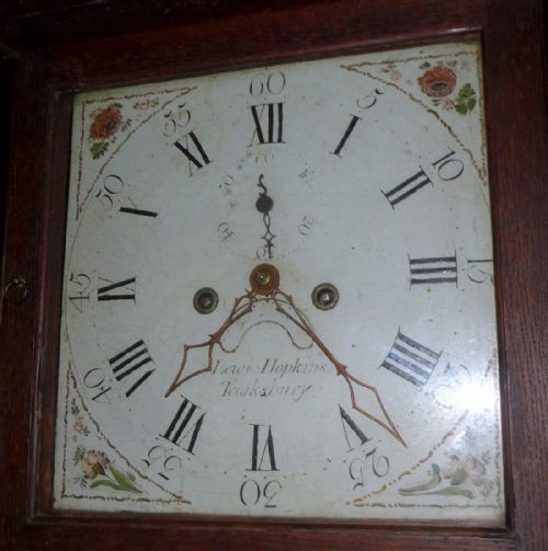 fig 2. Late 18th Cent 30hr Oak Longcase Clock