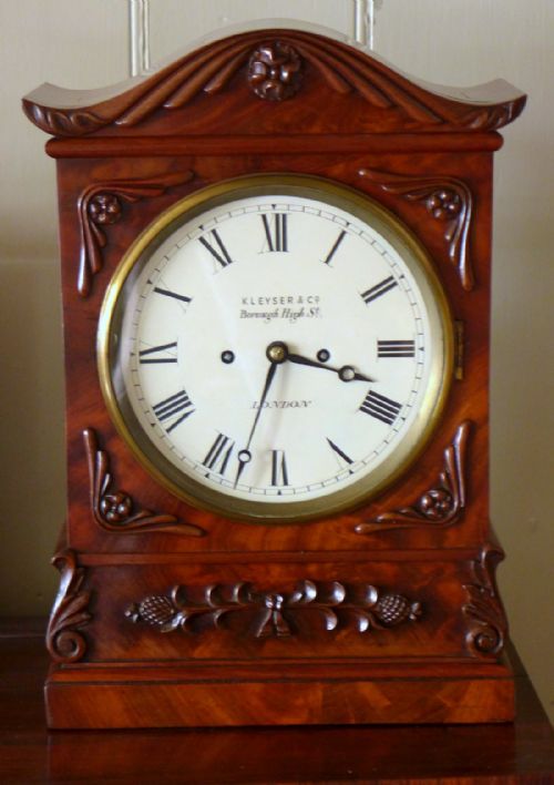 19th Cent Twin Fusee Bracket Clock