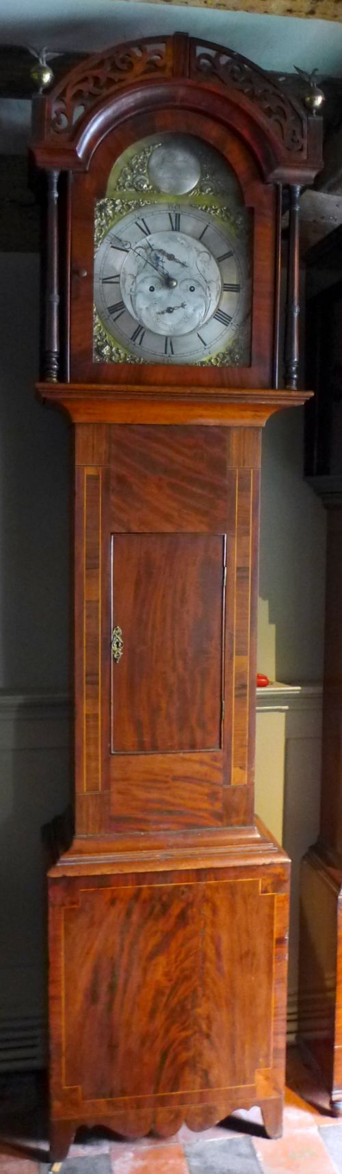 Geo III Mahogany 8 Day Longcase Clock