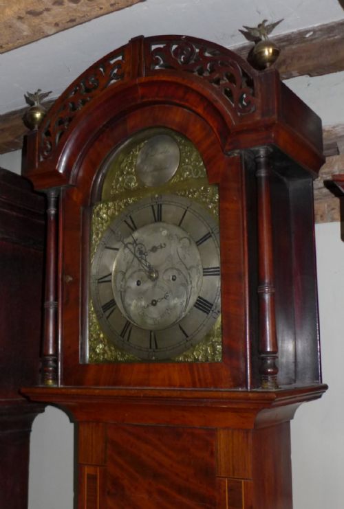 fig 1. Geo III Mahogany 8 Day Longcase Clock