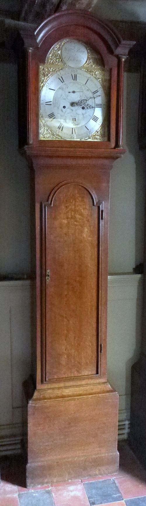 Geo III Oak 8 Day Longcase Clock