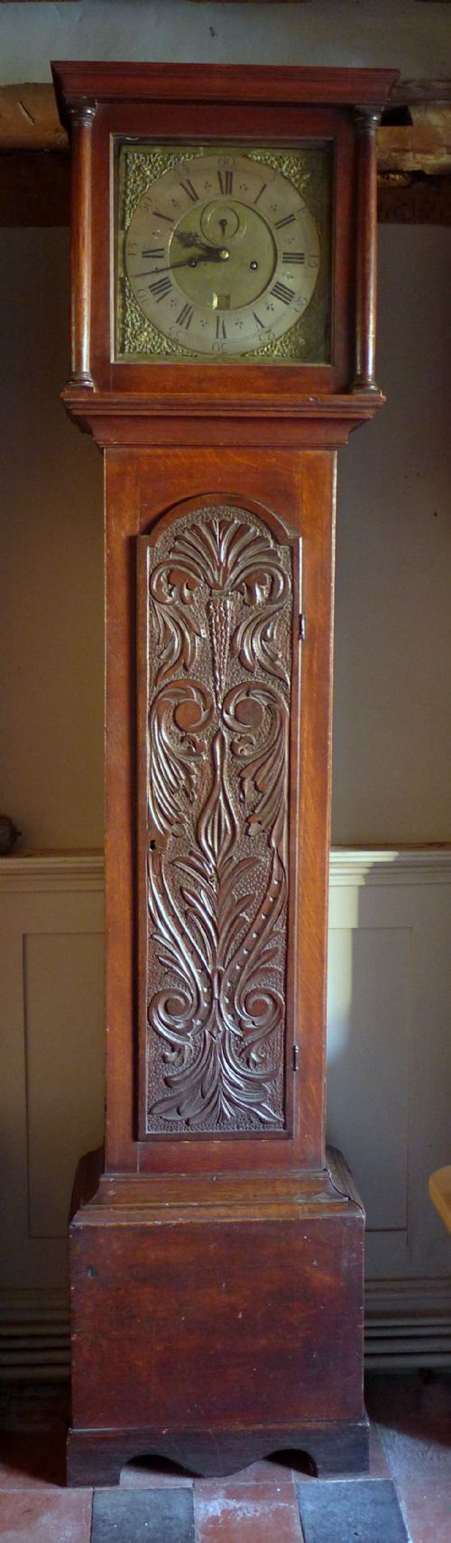 18th Cent Oak 8 Day Longcase Clock