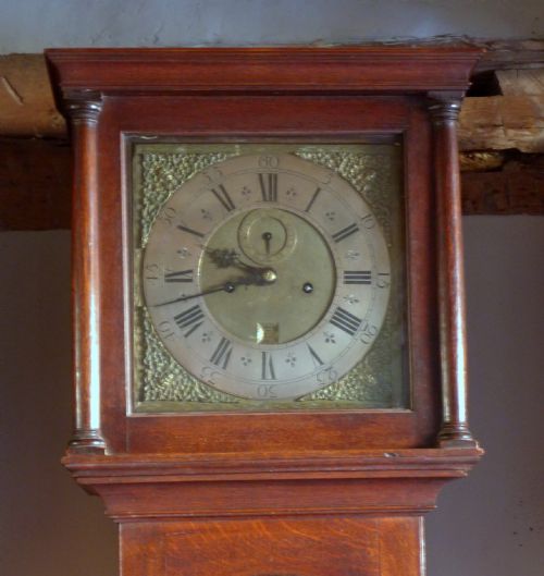 fig 1. 18th Cent Oak 8 day Longcase Clock