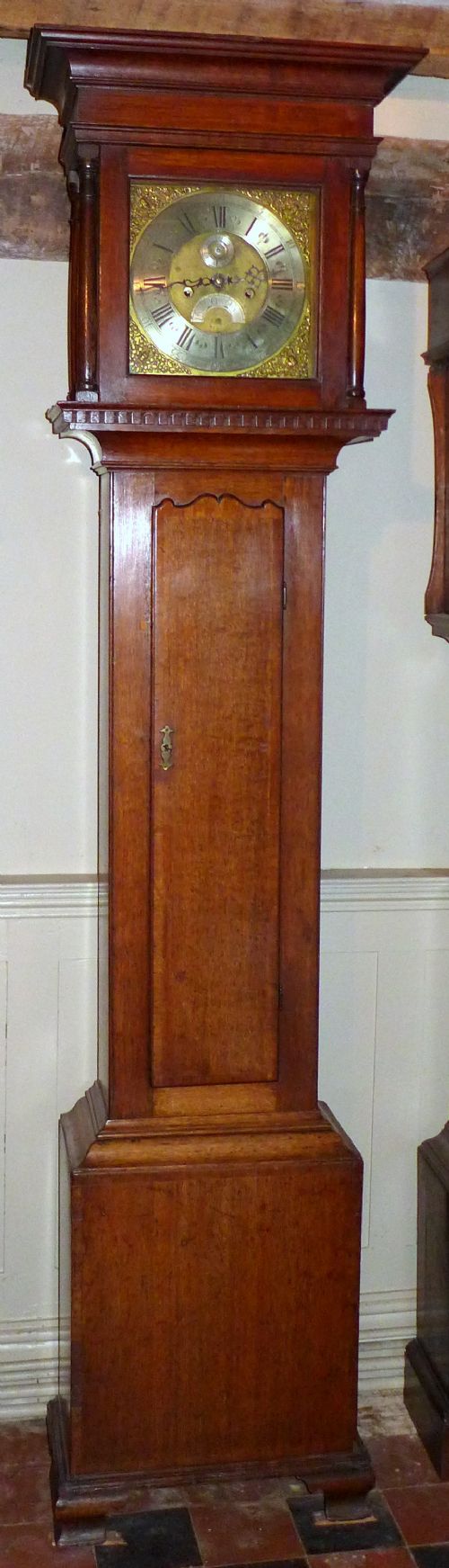 18th Cent Oak 8 Day Longcase Clock