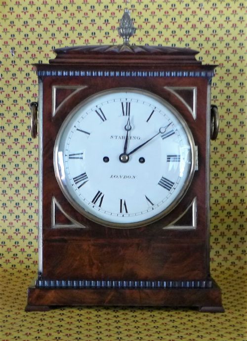 Regency Period Mahogany & Brass Fusee Bracket Clock