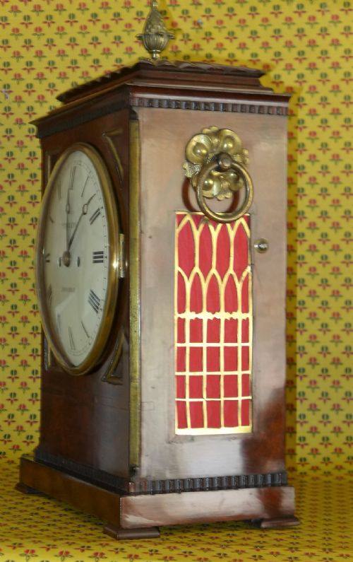 fig 1. Regency Period Mahogany & Brass Fusee Bracket Clock