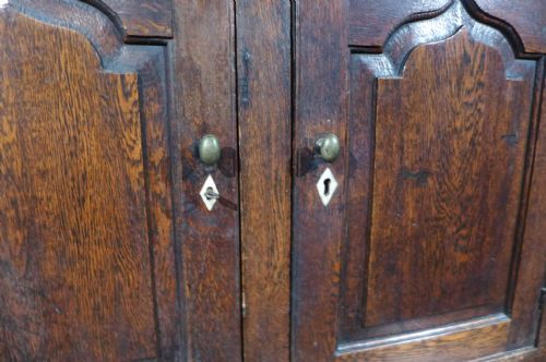 fig 1. 18th Cent Oak Court Cupboard/Press Cupboard