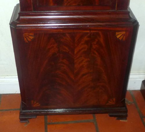 fig 2. An Exceptional 18th Cent Mahogany Moon Dial Longcase Clock