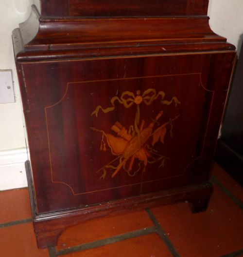 fig 3. Antique Marquetry 3 Train Musical Longcase Clock