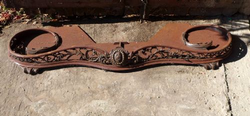 19TH CENT IRON STEEL FENDER