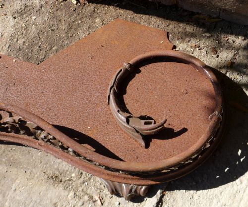 19TH CENT IRON STEEL FENDER - ADDITIONAL PHOTO 1