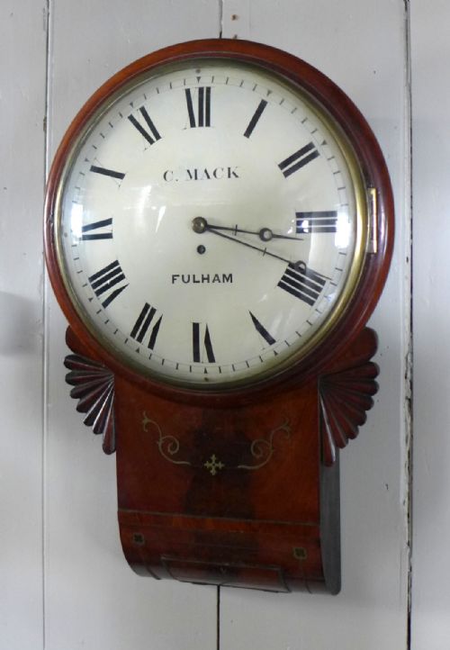 Regency Period Convex Drop Dial Wall Clock