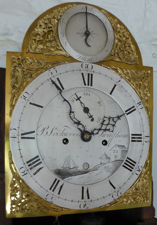 fig 2. 18th Cent Oak 8 Day Long case Grandfather Clock