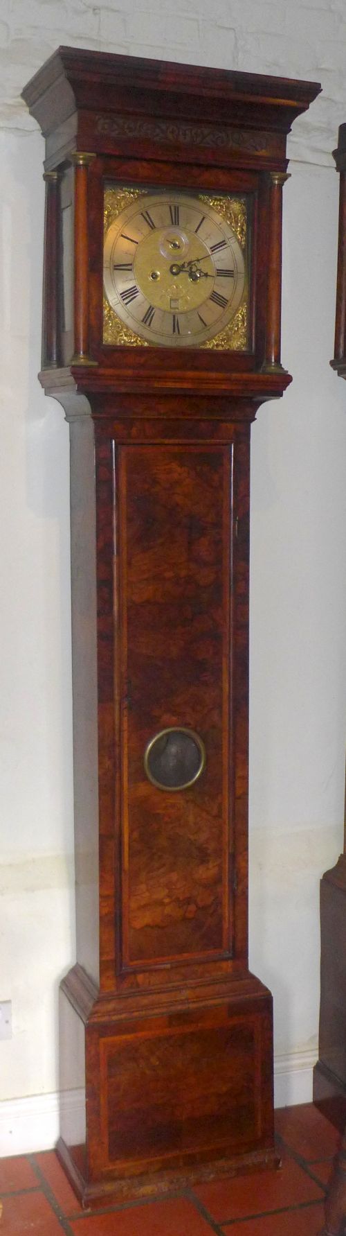 Good 18th Cent Figured Walnut London Longcase Clock