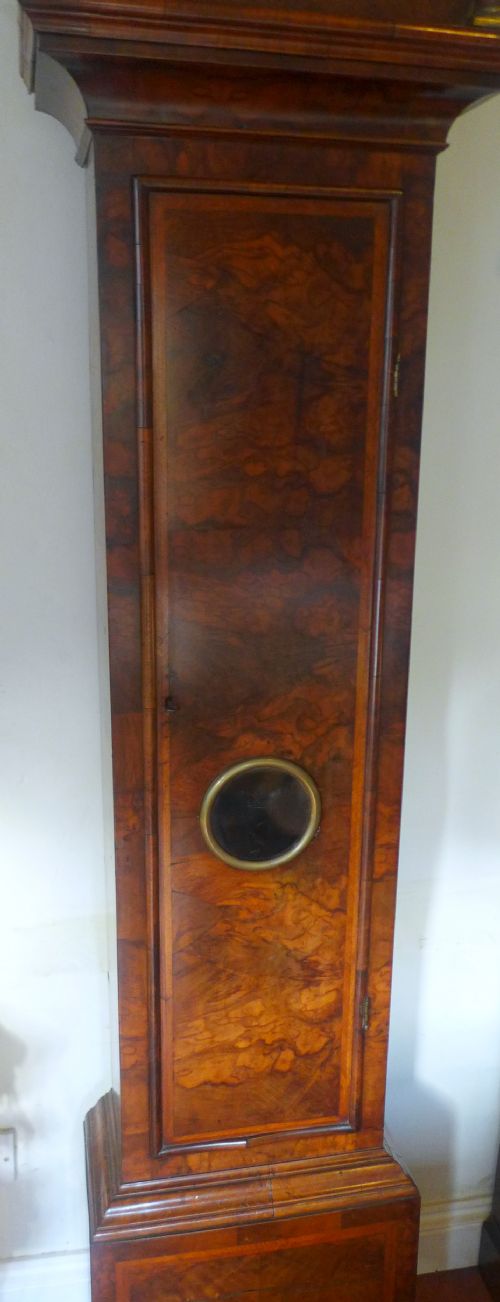 fig 1. Good 18th Cent Figured Walnut London Longcase Clock
