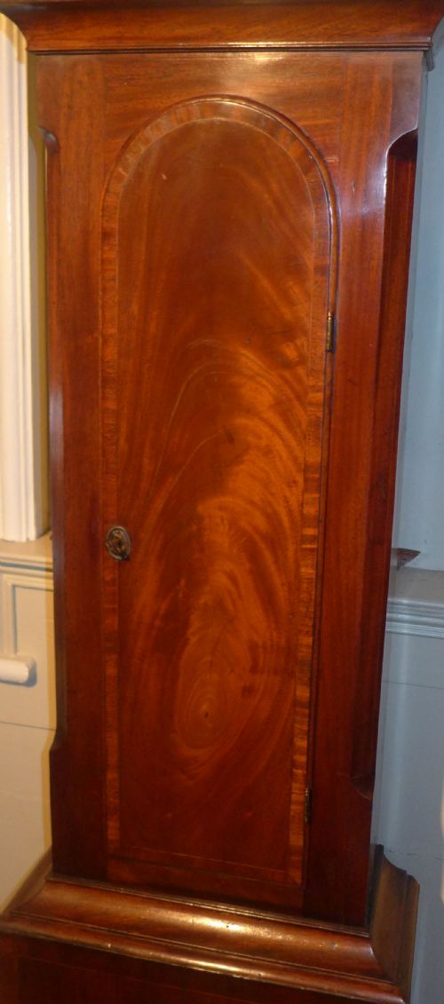 fig 2. 19th Cent Mahogany Musical Longcase Clock