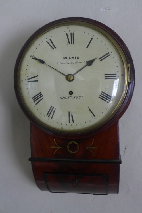 Small 8 Inch London Regency Period Dial Clock