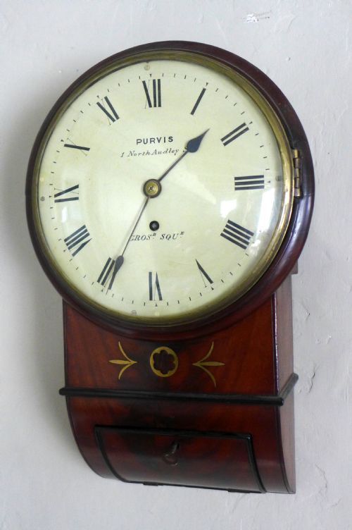 fig 1. Small 8 inch London Regency Period Dial Clock