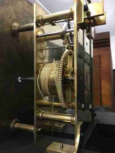 fig 3. 19th Cent London Mahogany Longcase Regulator Clock