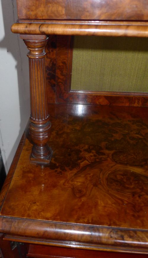 fig 1. 19th Cent Burr Walnut Display/Music Cabinet