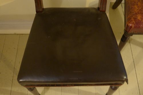 fig 1. Set 4 Regency Mahogany Dinning Chairs
