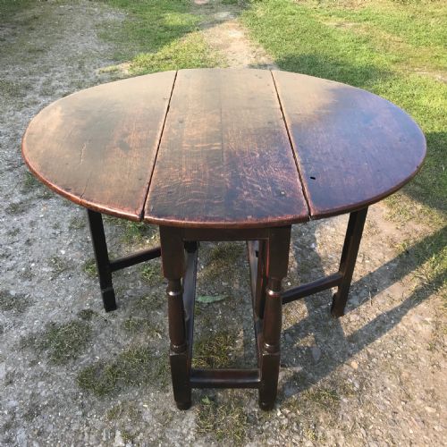Early 18th Cent Oak Gateleg Gate Leg Table
