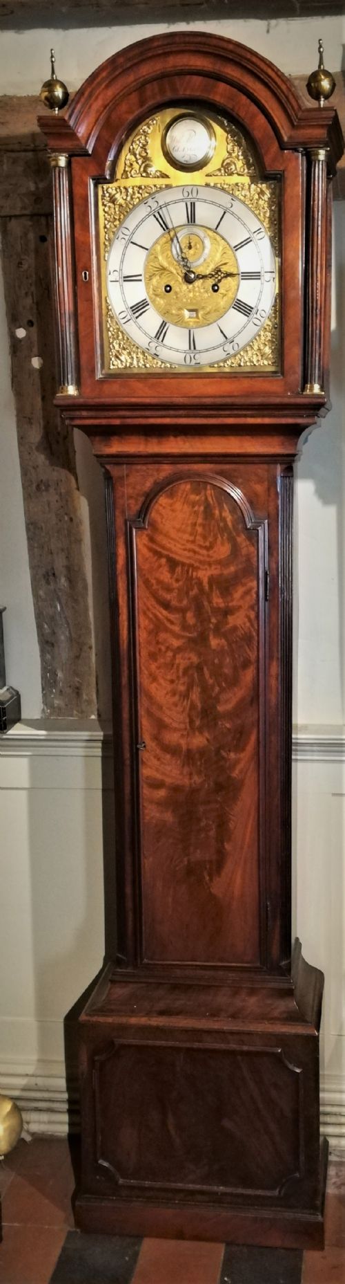 18th Cent Mahogany 8 Day Long Case / Grandfather Clock