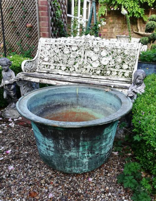 Large Copper Planter