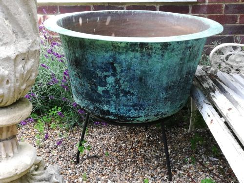 Substantial Copper Planter