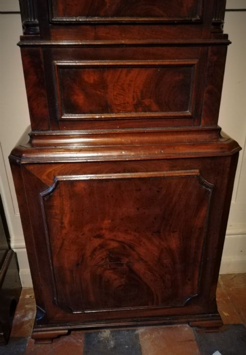 fig 2. 18th Cent Mahogany 8 Day Long Case / Grandfather Clock