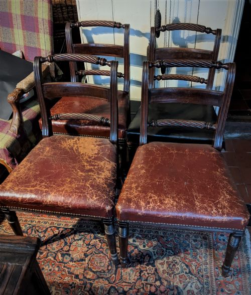Set 4 Regency Mahogany Dinning Chairs