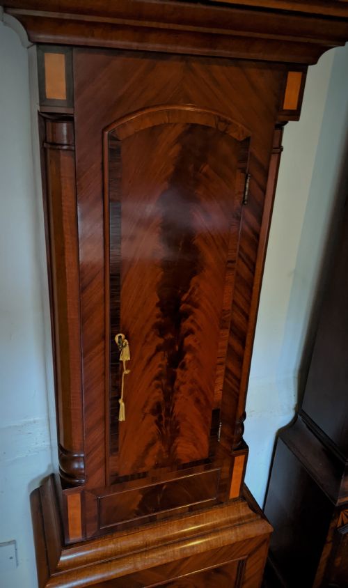 fig 2. Geo III Scottish Mahogany Longcase Clock