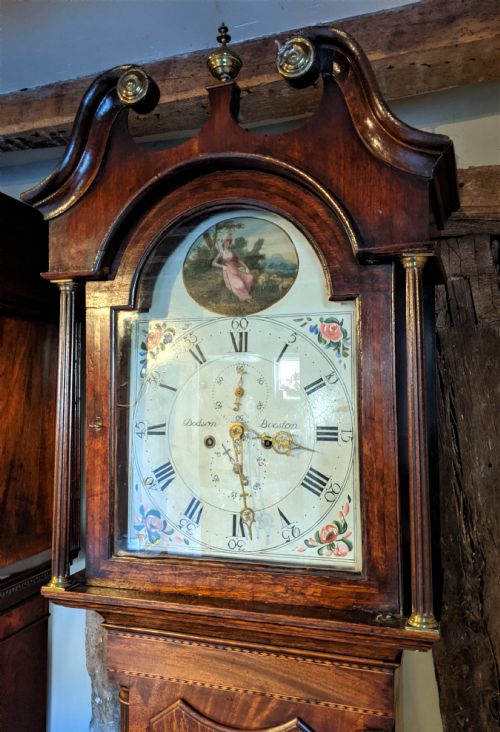 fig 1. Late 18th Cent Long Case Longcase Grandfather clock