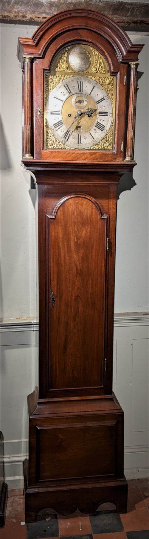 18th Cent London Longcase Long Case Grandfather Clock