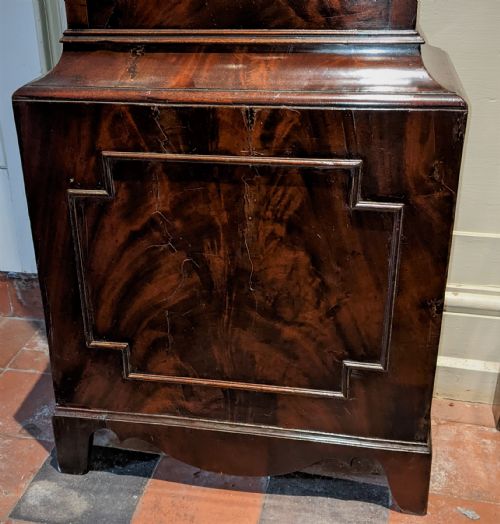 fig 1. Late 18th Cent Mahogany Longcase Clock
