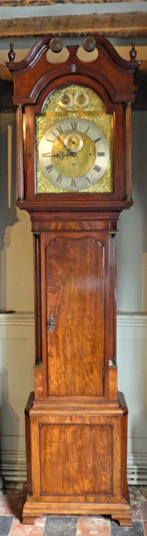 Antique Mahogany Musical Long Case Longcase / Grandfather Clock