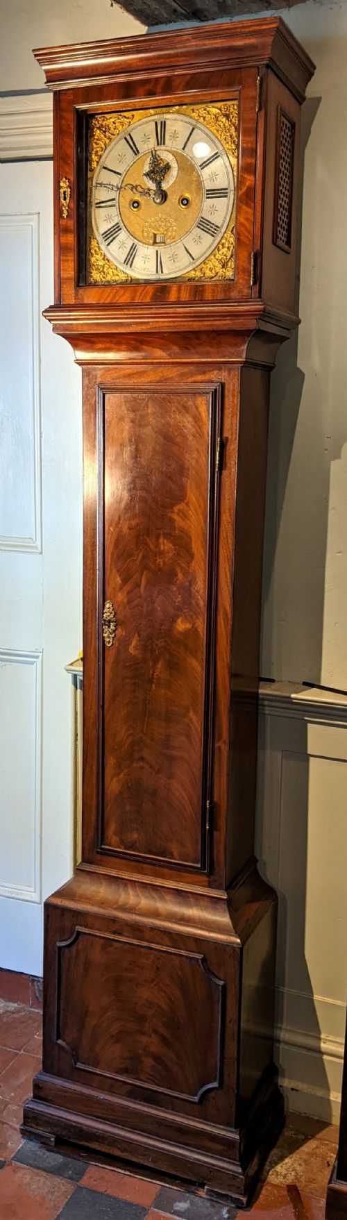 18th Cent Mahogany Longcase Clock
