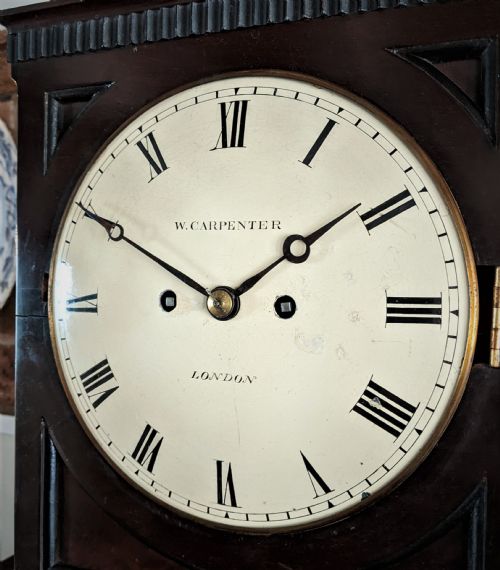 19TH CENT MAHOGANY FUSEE BRACKET CLOCK - ADDITIONAL PHOTO 5