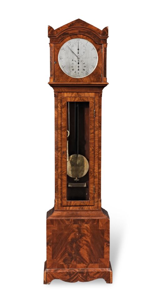 Regency Mahogany Regulator Longcase Clock