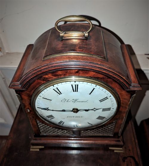 fig 1. Geo III Mahogany Bracket Clock